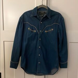Vintage Ralph Lauren Western Denim Shirt